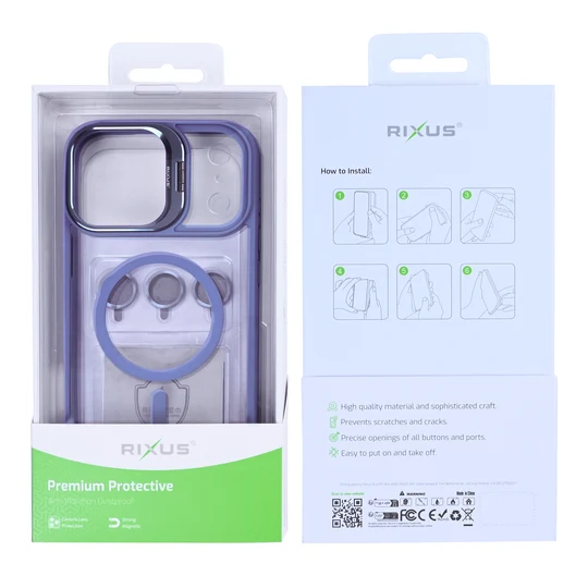 Rixus Classic 03 MagSafe Hülle für Apple iPhone 17 Pro Max – Light Purple