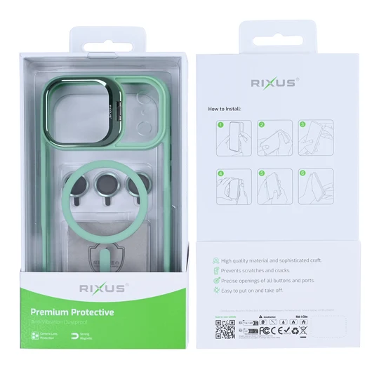 Rixus Classic 03 MagSafe Hülle für Apple iPhone 17 Pro Max – Light Green