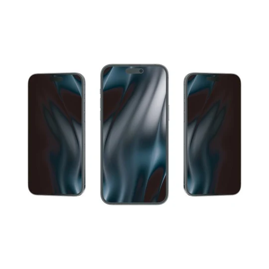Rixus Privacy Full Curved Edge Tempered Glass für Apple iPhone 18 Pro Max (10er-Pack)
