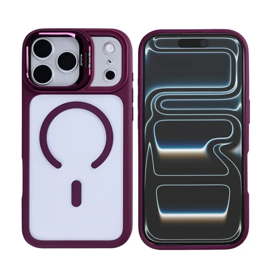 Rixus Classic 03 MagSafe Hülle für Apple iPhone 17 Pro Max – Dark Pink