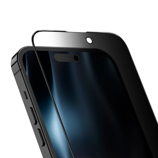Rixus Privacy Full Curved Edge Tempered Glass für Apple iPhone 16 Plus (10er-Pack)