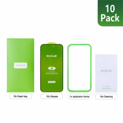 Rixus Privacy Full Curved Edge Tempered Glass für Apple iPhone 17 Pro Max (10er-Pack)